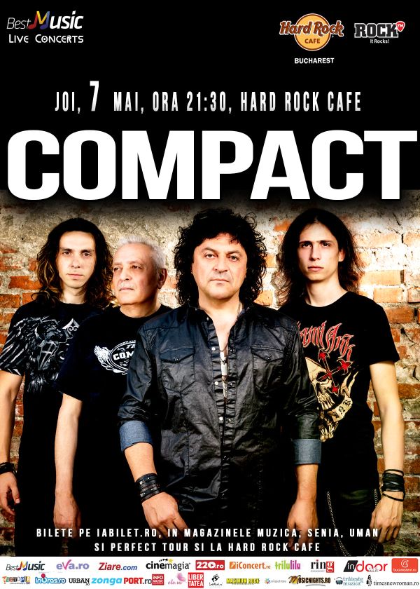 Horia Brenciu invitat special alaturi de Compact pe 7 mai la Hard Rock Cafe